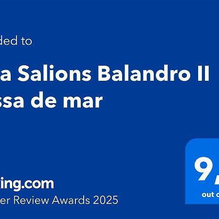 Apartament Cala Salions Balandro II Tossa De Mar Canet De Mar Zewnętrze zdjęcie